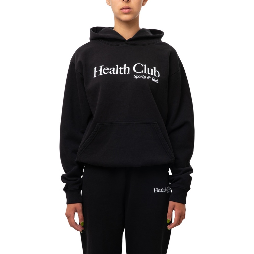 Black Sporty & Rich Health Club Hoodie